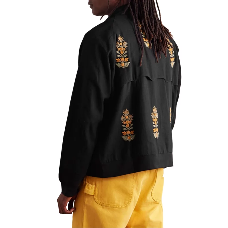 All American S07 Bre-Z Tamia Cooper Black Floral Jacket