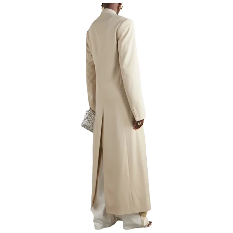 American Idol S08 Lionel Double-Breasted Long White Coat