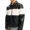 American Idol S23 Slater Nalley Black & White Leather Jacket