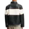 American Idol S23 SlaterNalley Black & White Stripe Leather Jacket
