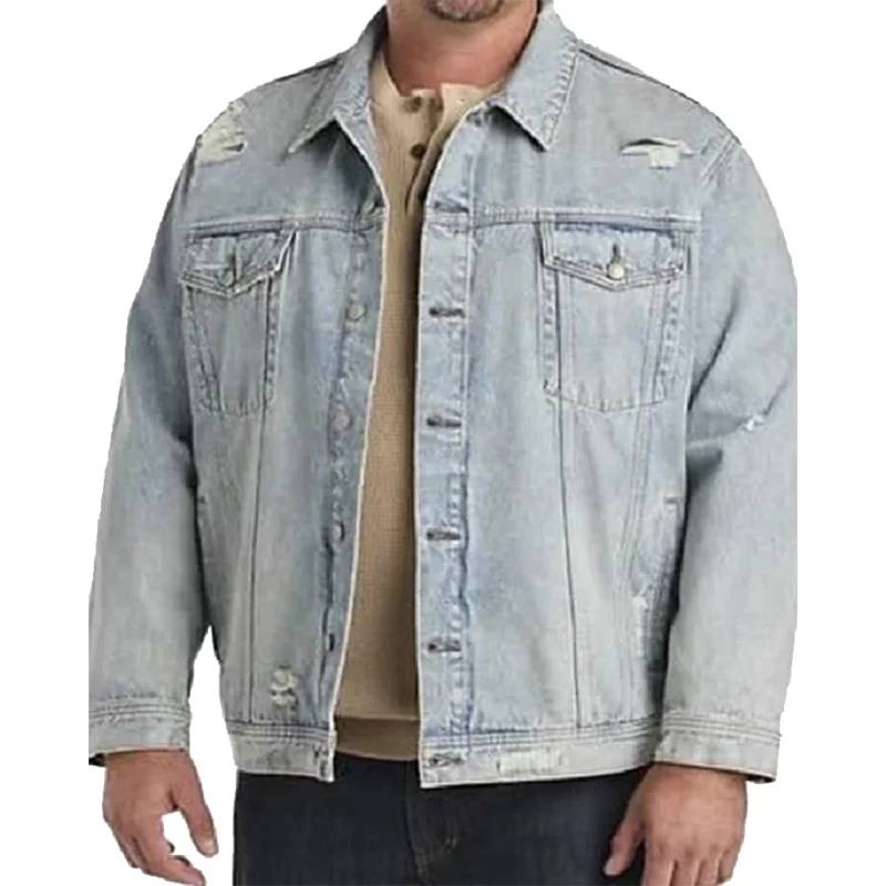 American Idol Season 23 Jelly Roll Destructed Denim Jacket