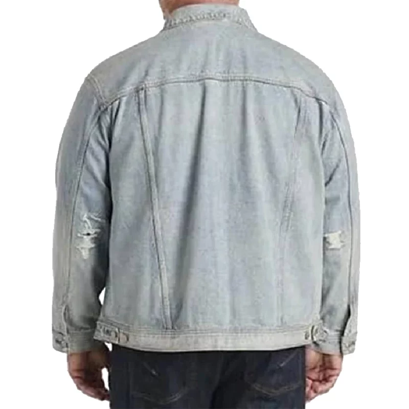 American Idol Season Jelly Roll Destructed Denim Jacket