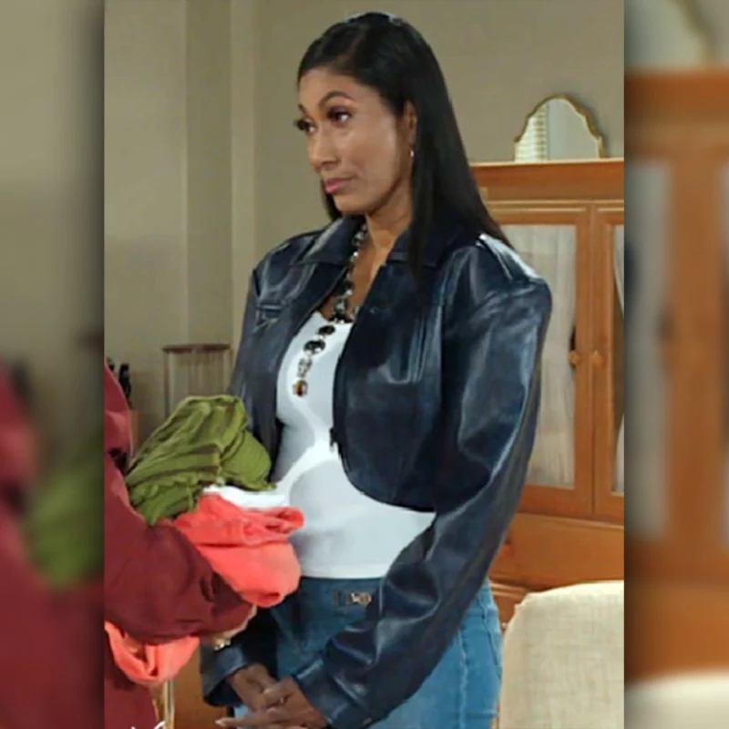 Beyond the Gates TrishaMann Dana 'Leslie' Thomas Leather Jacket