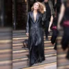 Blake Lively Another Simple Favour Black Leather Coat