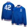 Brooklyn Dodgers Jackie Robinson Blue Satin Jacket
