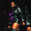 Coachella 2025 Amaarae Leather Jacket