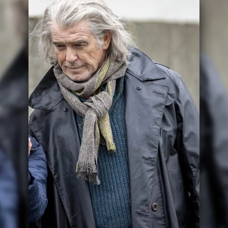 Four Letters of Love Pierce Brosnan Coat Free Shipping Worldwide