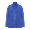 Harry Styles Out in London Blue Cotton Jacket