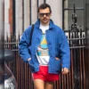 Harry Styles Out in London Cotton Jacket