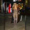 Heidi Klum NYC 2025 Leather Coat Shop Now
