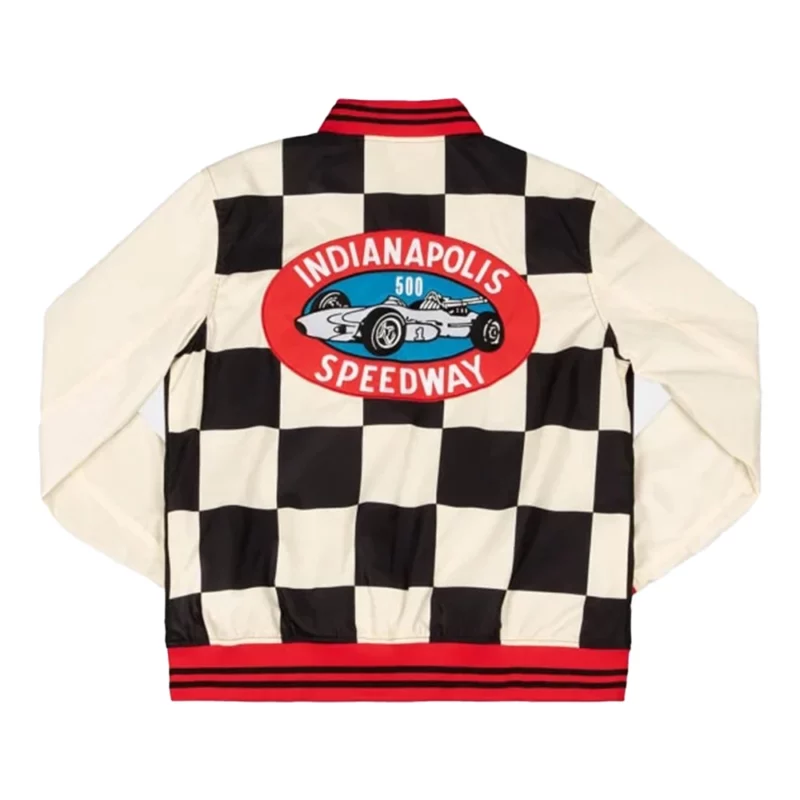 Indianapolis 500 Checkered Flag Bomber Jacket