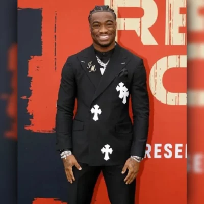 Jalen Milroe 2025 Draft Black Suit