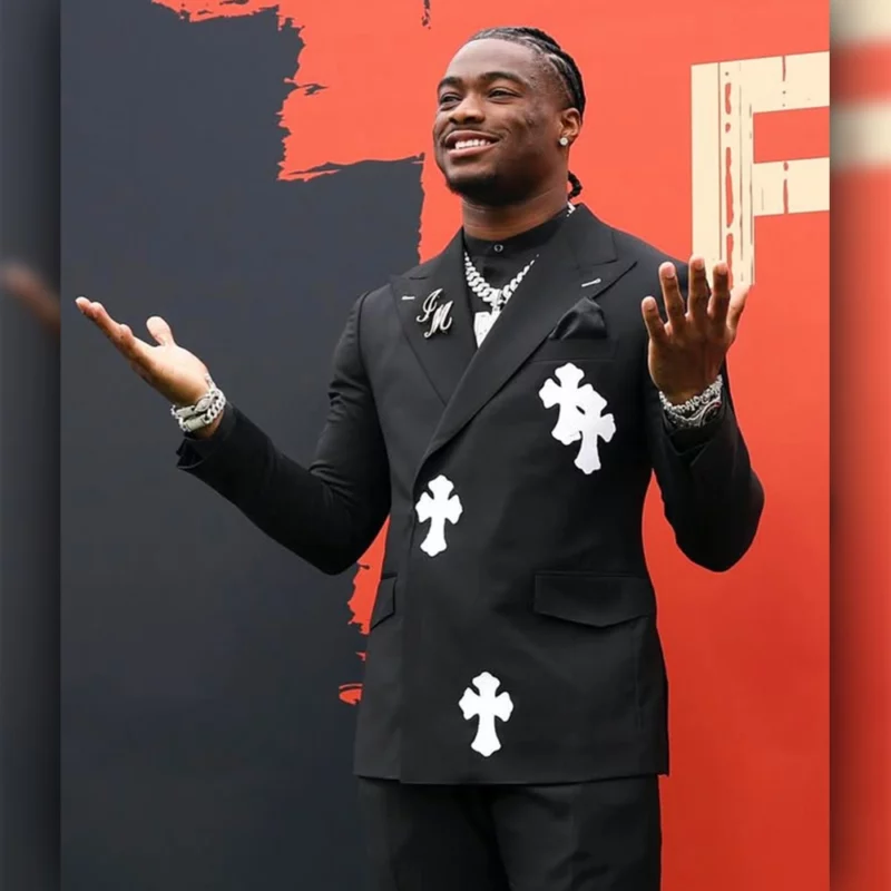 Jalen Milroe 2025 Draft Black Suit Buy It