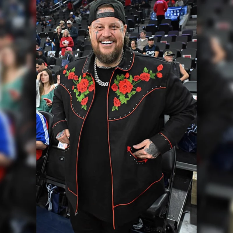 Jelly Roll LA Black Floral Jacket