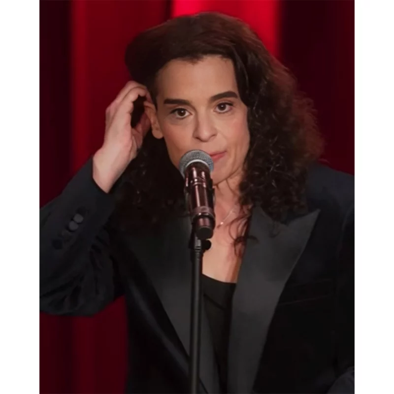 Jessica Kirson Iâ€™m the Man Black Velvet Blazer