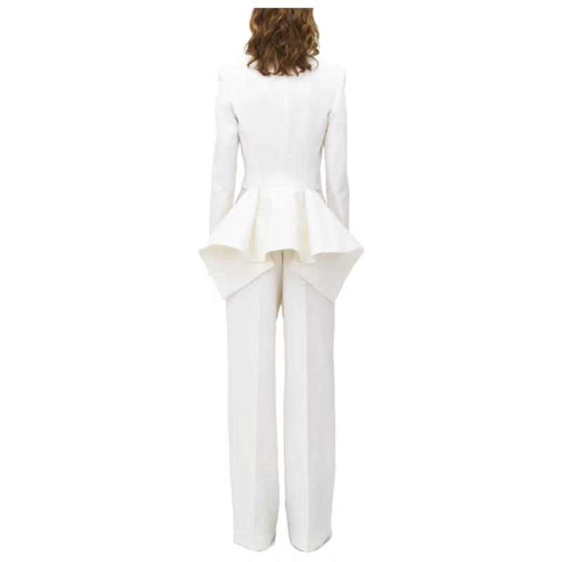 Jimmy Kimmel Live 2025 Meghann Fahy White Blazer