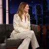 Jimmy Kimmel Live Meghann Fahy White Blazer