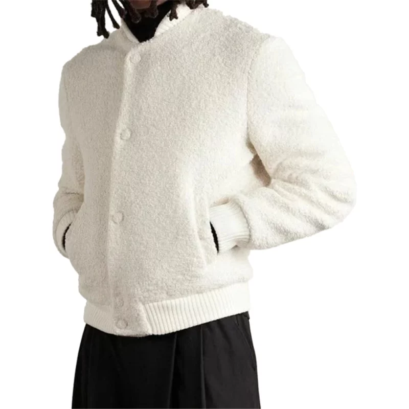 John Legend The Voice Season 27 White Bomber Jacket