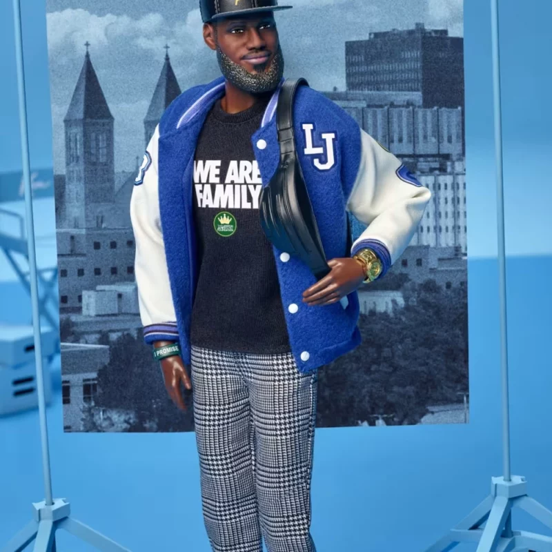 Lebron James Ken Doll Barbie Varsity Jacket