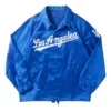 Malcolm Washington Los Angeles Dodgers Blue Satin Jacket