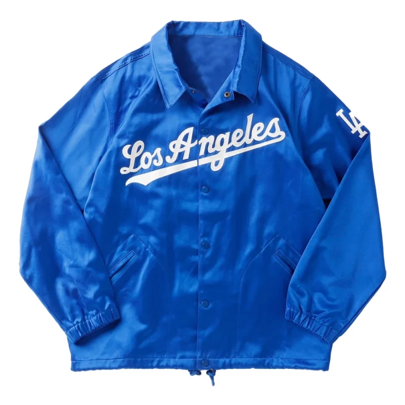 Malcolm Washington Los Angeles Dodgers Blue Satin Jacket
