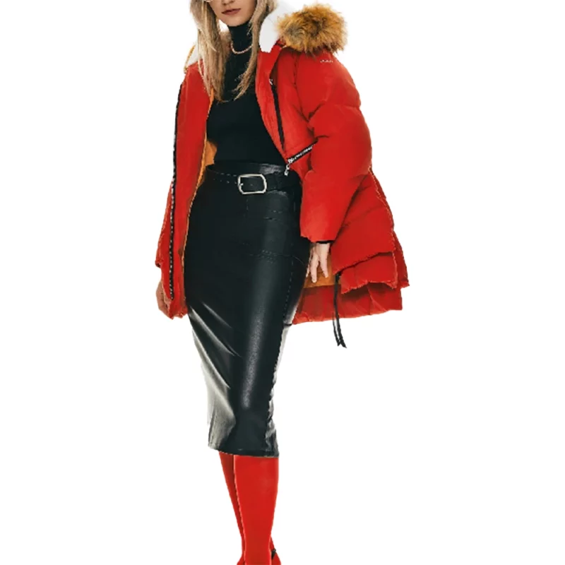 North of North 2025 Red Puffer Coat