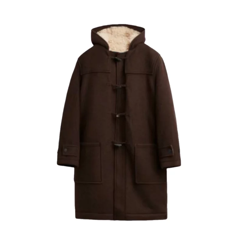 North of North Anna Lambe Siaja Brown Shearling Coat
