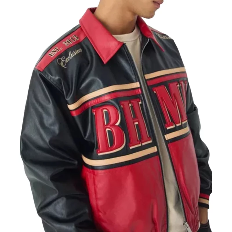 Pop The Balloon Live S01 Chase DeMoor Leather Bomber Jacket