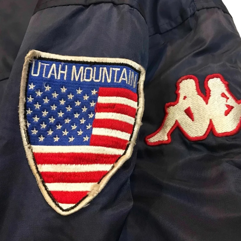 Salt Lake City Black Bomber Satin Jacket