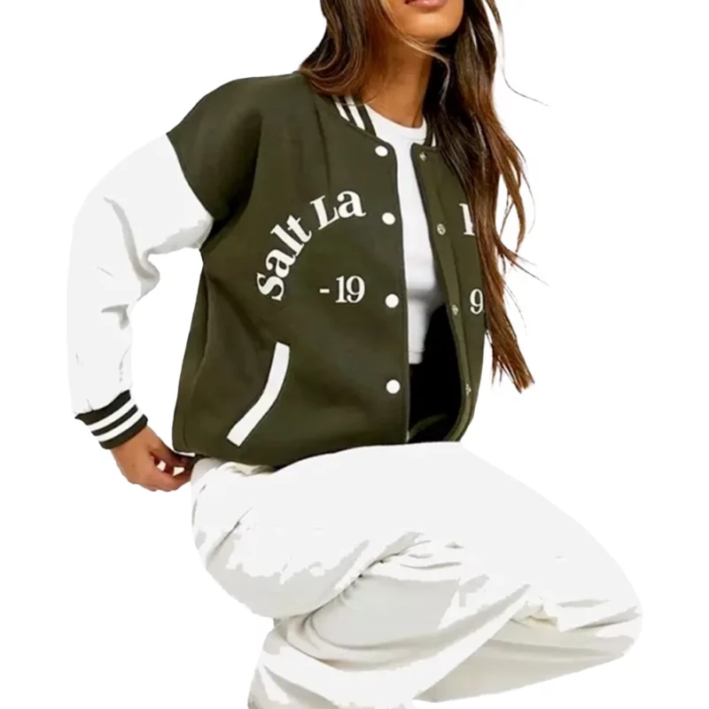 Salt Lake Colour Block Varsity Bomber