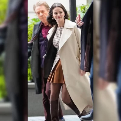 Selena Gomez NYC 2025 Trench Coat