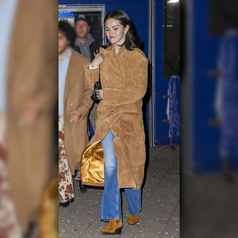 Selena Gomez New York knicks Coat