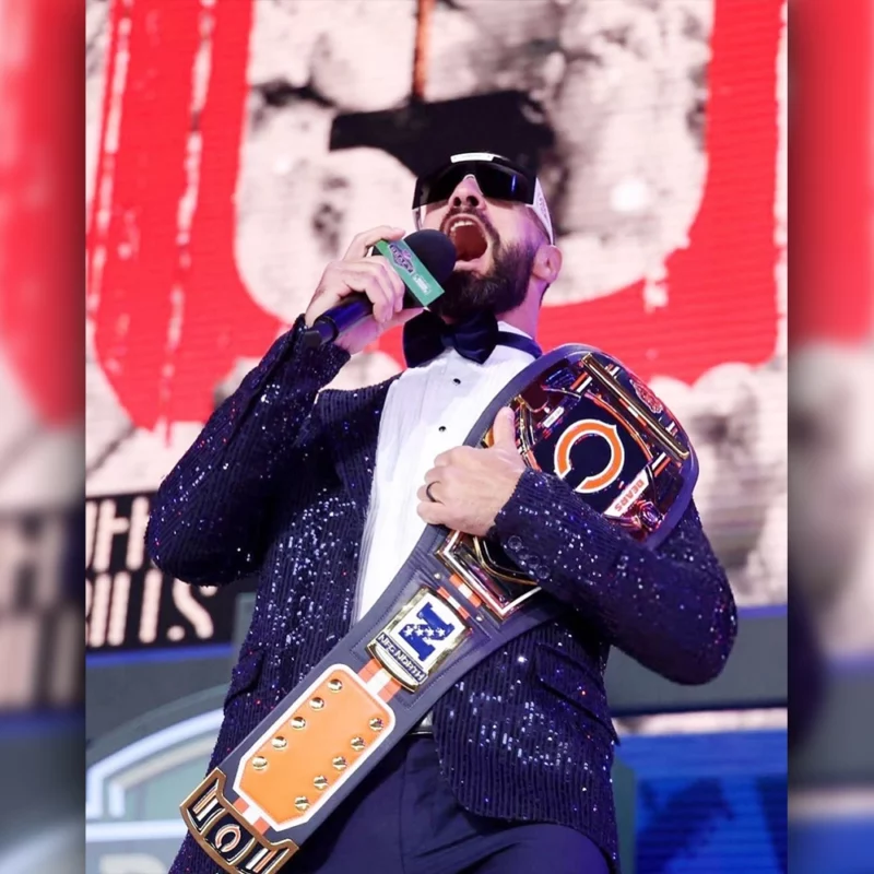 Seth Rollins Draft Navy Blue Sequin Blazer