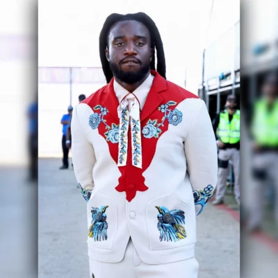 Shaboozey Coachella 2025 Floral Suit