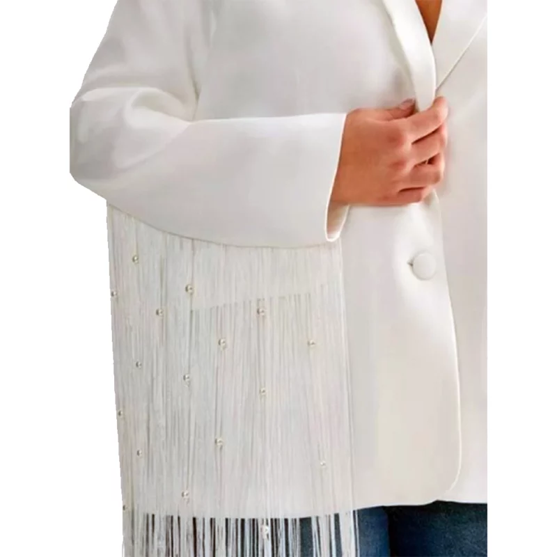 Small Achievable Goals 2025 White Blazer