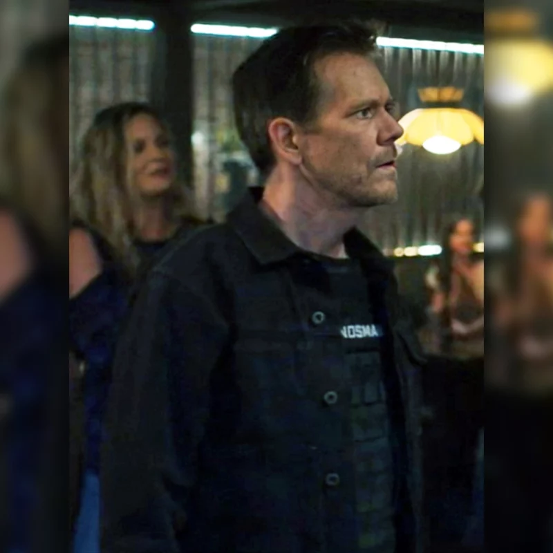The Bondsman Kevin Bacon Hub Halloran Black Jacket