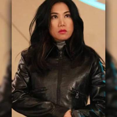 The Equalizer S05 Mel Cropped Leather Jacket