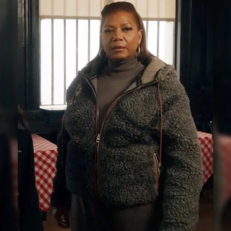 The Equalizer S05 Queen Latifah Robyn McCall Grey Zip-Up Hooded Jacket