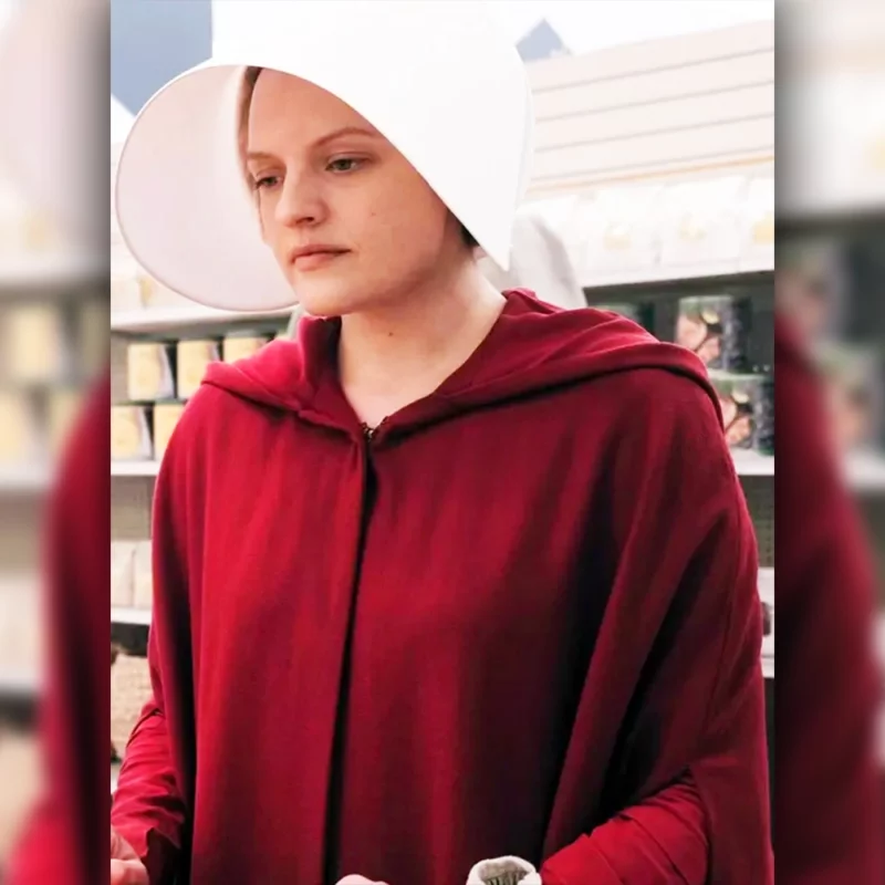 The Handmaidâ€™s Tale Elisabeth Moss June Red Cape Coat