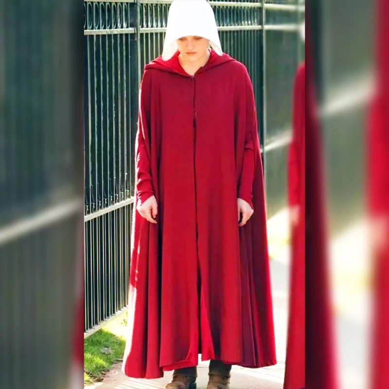 The Handmaidâ€™s Tale ElisabethMoss June Osborne Red Cape Coat
