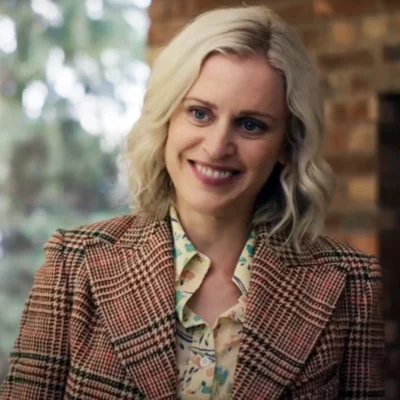 The Stolen Girl Denise Gough Plaid Blazer