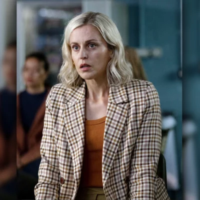 The Stolen Girl Elisa Blix Plaid Blazer