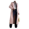 The Today Show 2025 Jenna Bush Hager Pink Belted Fuzzy Coat