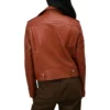 The Today Show 2025 Laura Jarrett Brown Leather Jacket