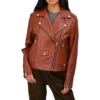The Today Show 2025 Laura Jarrett Jacket Laura Jarrett Leather Jacket