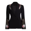The View 2025 Joy Behar Black Floral Embellished Blazer