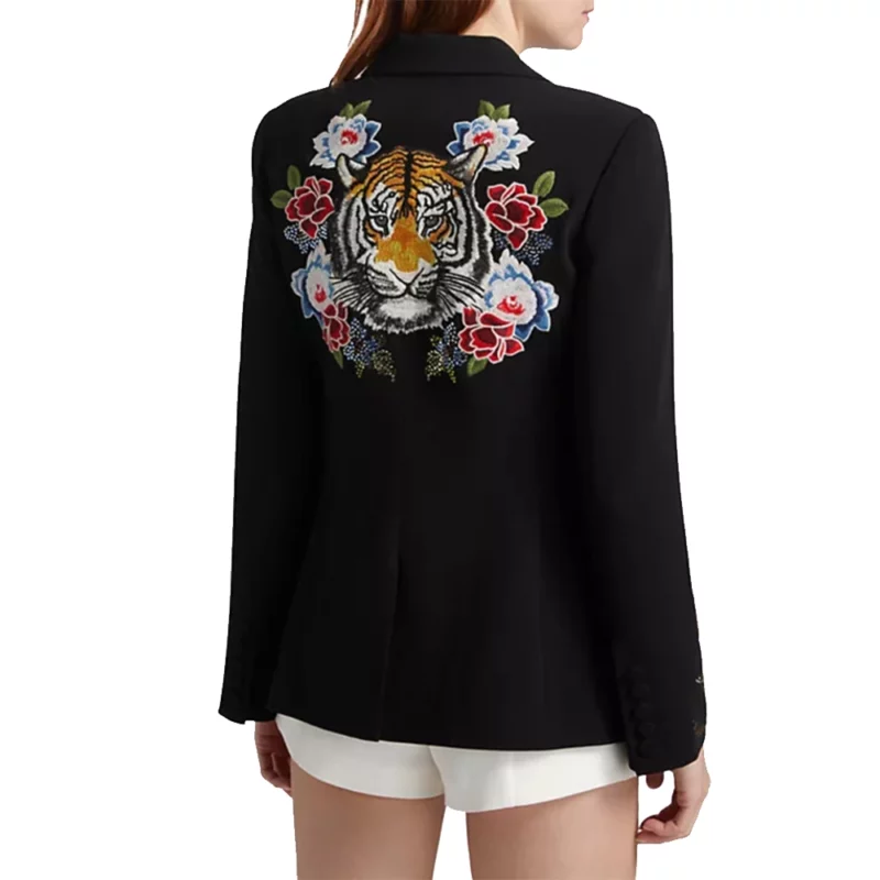 The View 2025 JoyBehar Black Floral Embellished Blazer