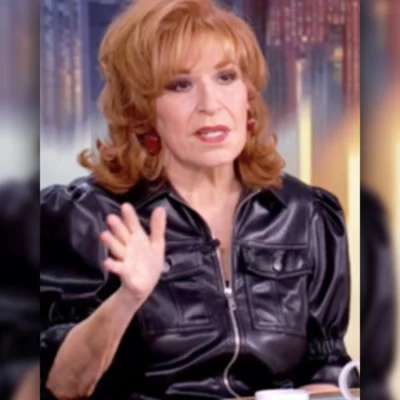 The View Joy Behar Black leather Jacket