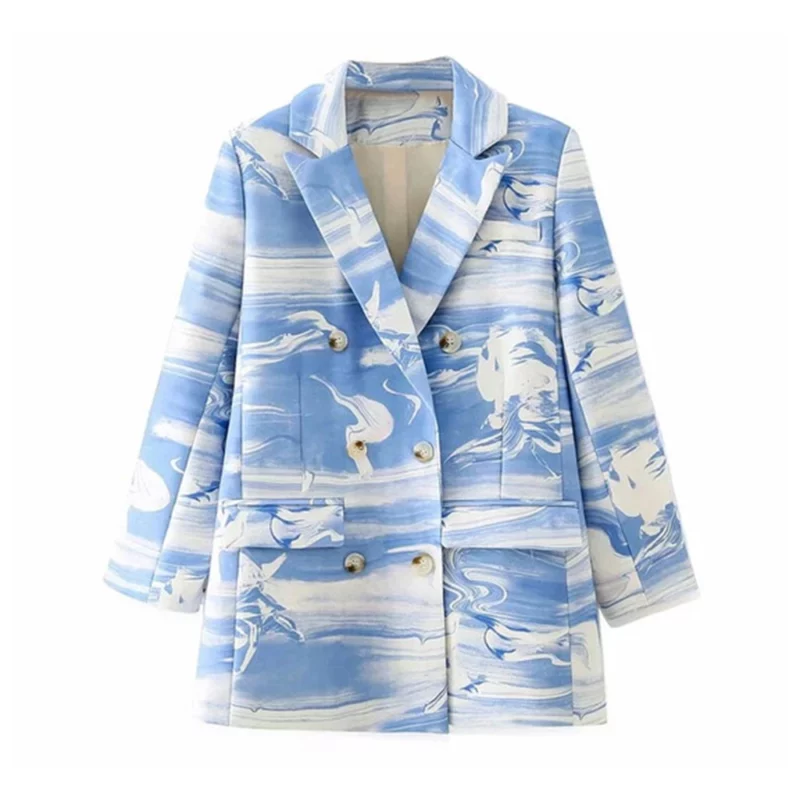 The Voice S27 Nell Simmons Blue & White Blazer