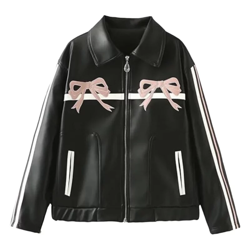 WWE NXT 2025 Carla Gonzalez Roxanne Perez Leather Jacket